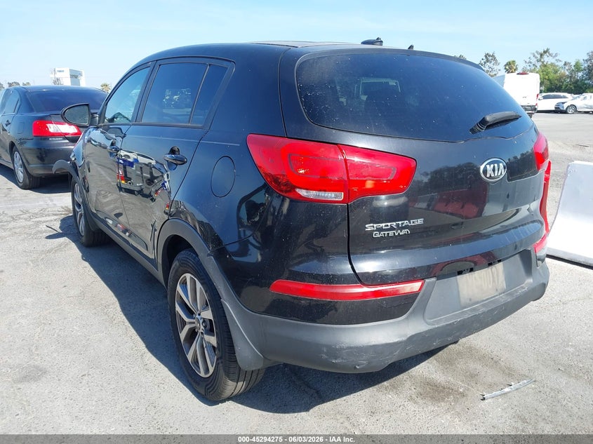 2016 Kia Sportage VIN KNDPBCAC5G7853417 IAAI salvage auction — LEFT FRONT, Salvage Title, sold $900 on 2026-07-07 (photo 3)