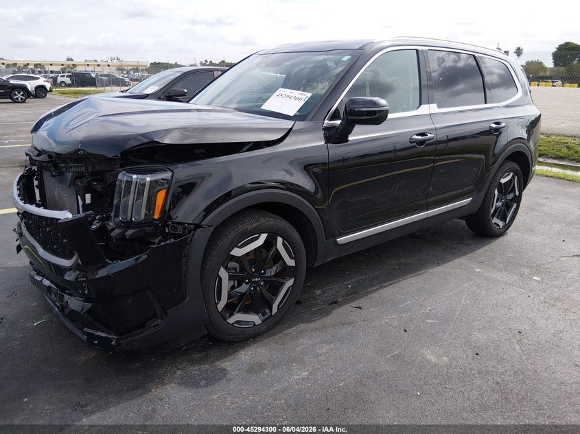 2025 Kia Telluride VIN 5XYP34GCXSG653901 IAAI salvage auction — FRONT END, Rebuildable (Florida), sold $11,250 on 2026-07-30 (photo 2)