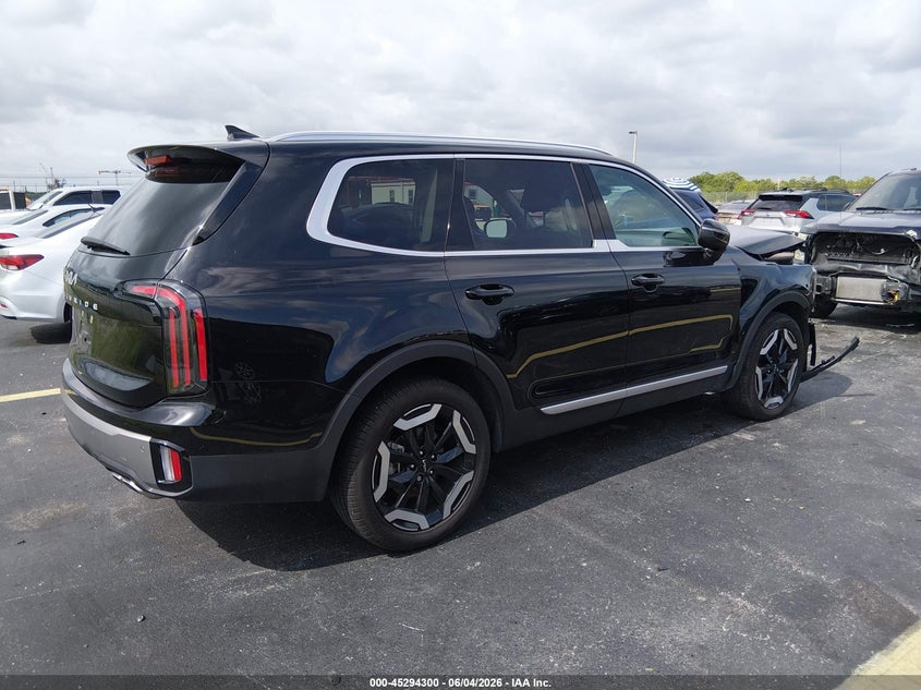 2025 Kia Telluride VIN 5XYP34GCXSG653901 IAAI salvage auction — FRONT END, Rebuildable (Florida), sold $11,250 on 2026-07-30 (photo 4)