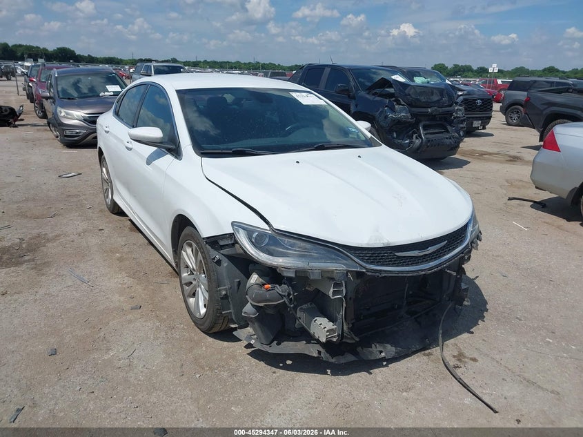 2015 Chrysler 200 VIN 1C3CCCAB7FN719266 IAAI salvage auction — FRONT END, Salvage (Texas), sold $1,025 on 2026-08-24 (photo 1)