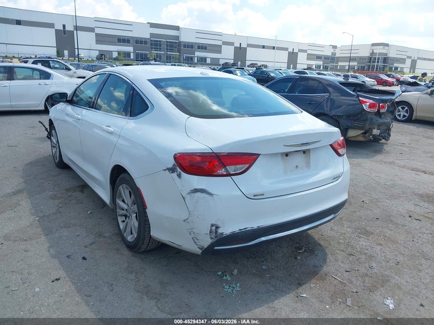 2015 Chrysler 200 VIN 1C3CCCAB7FN719266 IAAI salvage auction — FRONT END, Salvage (Texas), sold $1,025 on 2026-08-24 (photo 3)