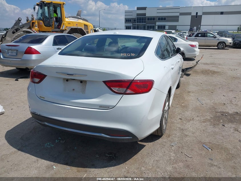 2015 Chrysler 200 VIN 1C3CCCAB7FN719266 IAAI salvage auction — FRONT END, Salvage (Texas), sold $1,025 on 2026-08-24 (photo 4)