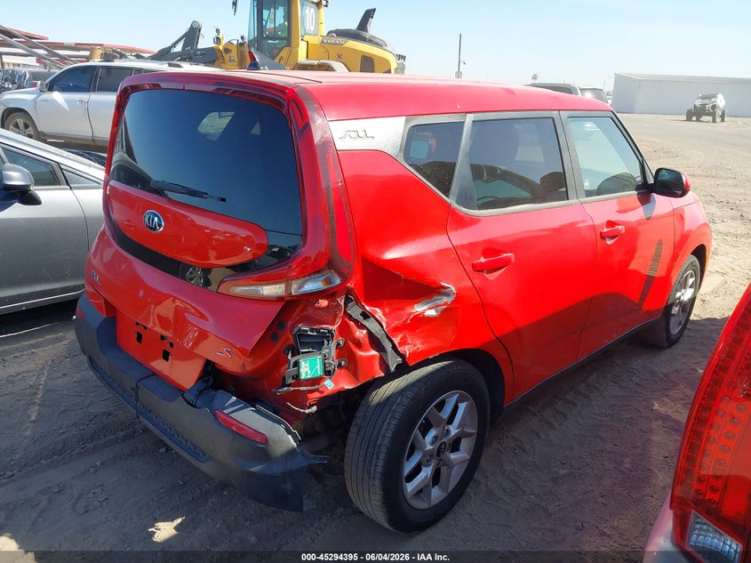 2021 Kia Soul VIN KNDJ23AU2M7138167 IAAI salvage auction — RIGHT REAR, Salvage (Arizona), sold $2,000 on 2026-07-28 (photo 4)
