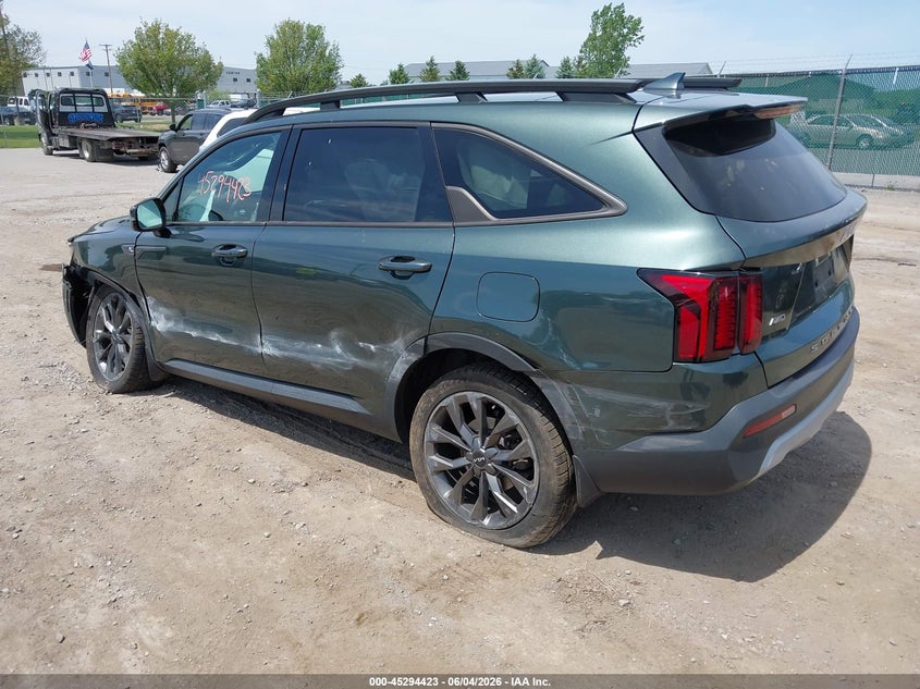 2022 Kia Sorento VIN 5XYRHDLF3NG133179 IAAI salvage auction — LEFT & RIGHT, Mv-907A (New York), sold $5,450 on 2026-07-28 (photo 3)