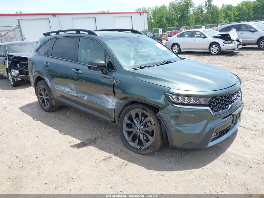 2022 Kia Sorento VIN 5XYRHDLF3NG133179 IAAI salvage auction — LEFT & RIGHT, Mv-907A (New York), sold $5,450 on 2026-07-28 (photo 1)