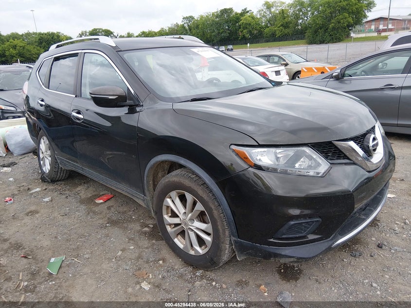 2015 Nissan Rogue VIN KNMAT2MV0FP506960 IAAI salvage auction — RIGHT REAR, Clear (Tennessee), sold $475 on 2026-07-30 (photo 1)