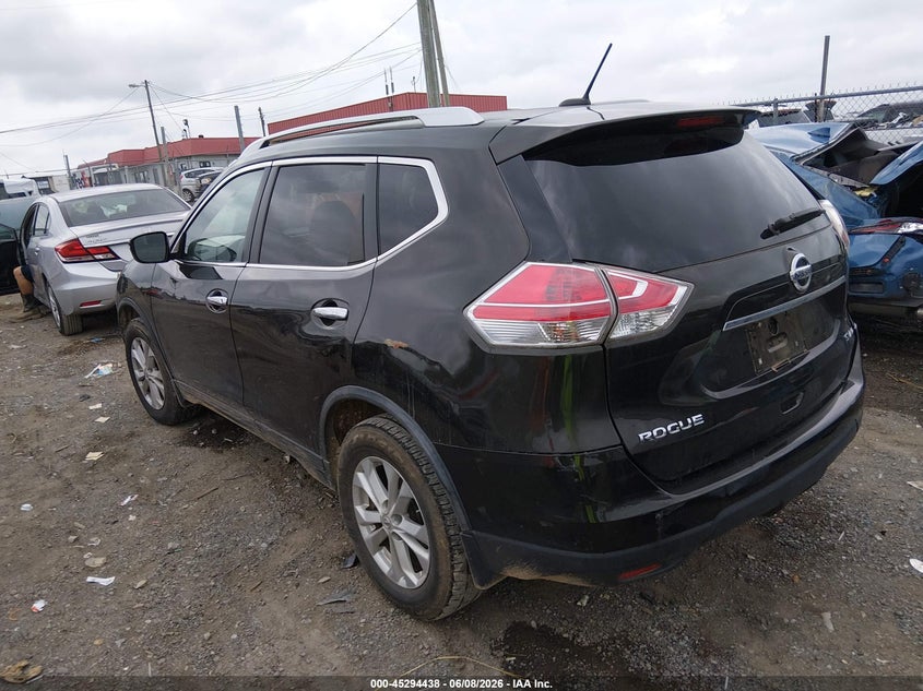 2015 Nissan Rogue VIN KNMAT2MV0FP506960 IAAI salvage auction — RIGHT REAR, Clear (Tennessee), sold $475 on 2026-07-30 (photo 3)