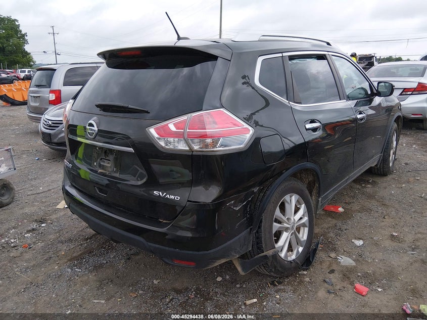 2015 Nissan Rogue VIN KNMAT2MV0FP506960 IAAI salvage auction — RIGHT REAR, Clear (Tennessee), sold $475 on 2026-07-30 (photo 4)