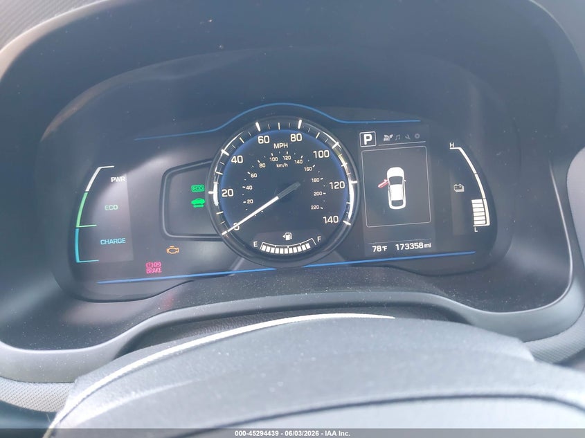 2019 Hyundai Ioniq VIN KMHC65LC2KU107539 IAAI salvage auction — FRONT & REAR, Salvage (California), sold $1,475 on 2026-07-29 (photo 7)