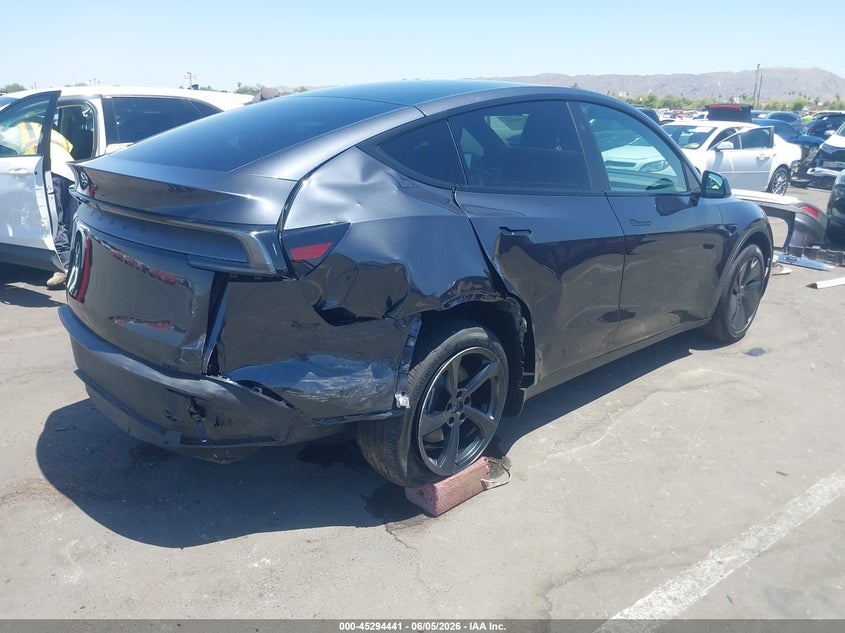 2026 Tesla Model y VIN 7SAYGDED0TF638288 IAAI salvage auction — RIGHT REAR, Salvage (Arizona), sold $15,450 on 2026-07-28 (photo 4)