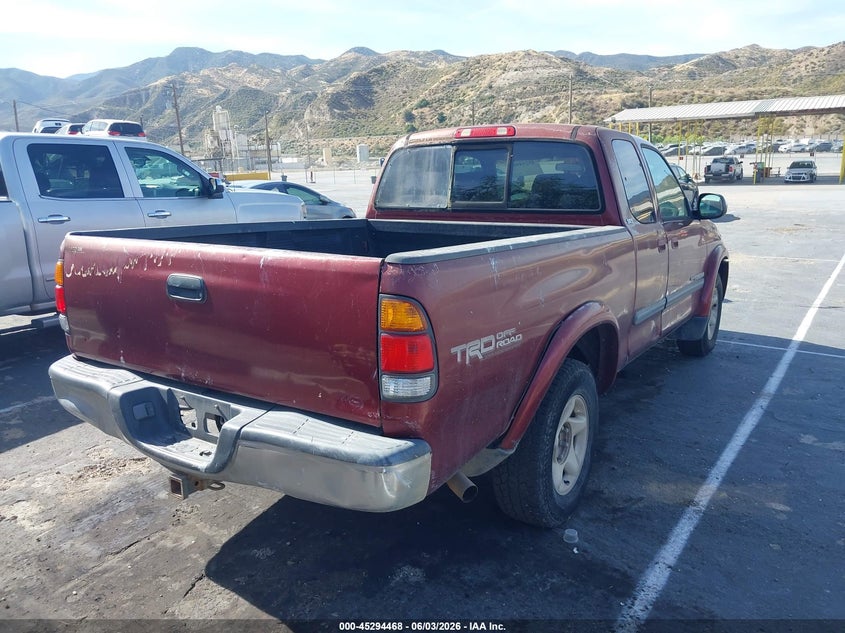 2003 Toyota Tundra VIN 5TBRT34183S416858 IAAI salvage auction — NORMAL WEAR, Clear - Dealer Only (California), sold $850 on 2026-07-08 (photo 4)