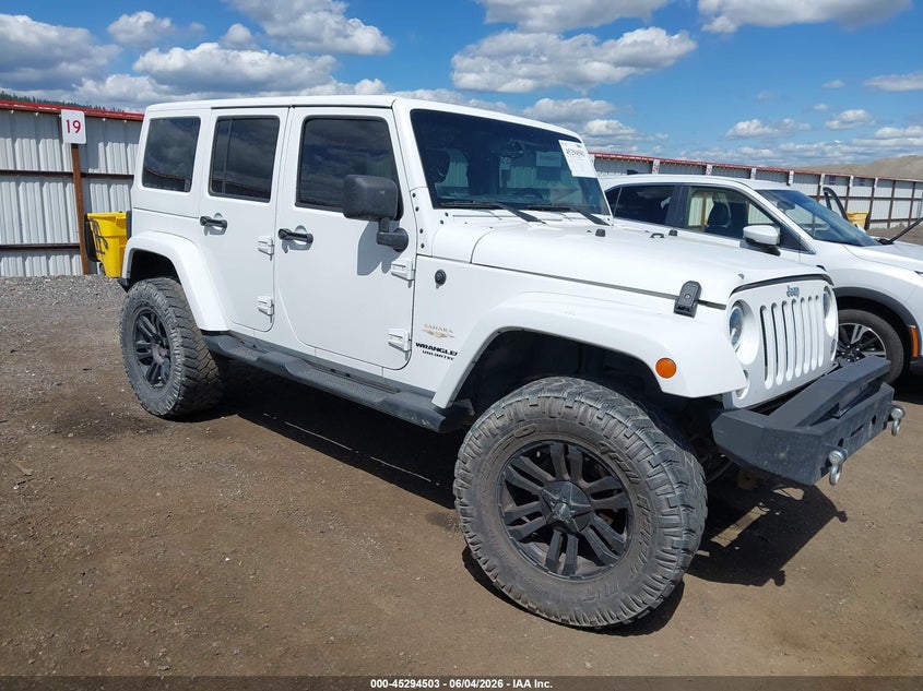 2014 Jeep Wrangler / VIN 1C4BJWEG3EL122078 IAAI salvage auction — LEFT FRONT, Salvage Title, sold $5,300 on 2026-07-23 (photo 1)