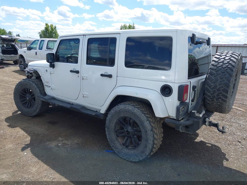 2014 Jeep Wrangler / VIN 1C4BJWEG3EL122078 IAAI salvage auction — LEFT FRONT, Salvage Title, sold $5,300 on 2026-07-23 (photo 3)