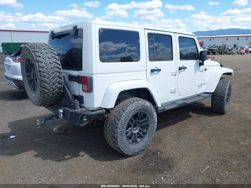 2014 Jeep Wrangler / VIN 1C4BJWEG3EL122078 IAAI salvage auction — LEFT FRONT, Salvage Title, sold $5,300 on 2026-07-23 (photo 4)