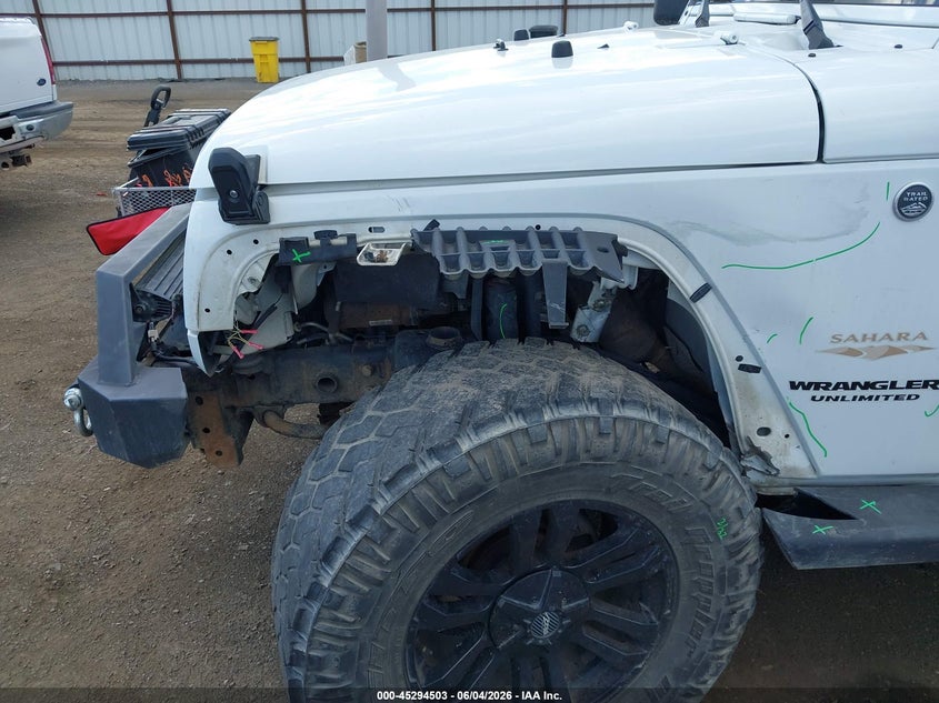 2014 Jeep Wrangler / VIN 1C4BJWEG3EL122078 IAAI salvage auction — LEFT FRONT, Salvage Title, sold $5,300 on 2026-07-23 (photo 6)
