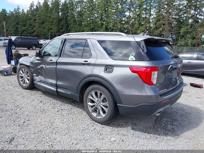 2023 Ford Explorer VIN 1FMSK8FH7PGA57274 IAAI salvage auction — SIDE, Salvage Title, sold $6,800 on 2026-07-22 (photo 3)