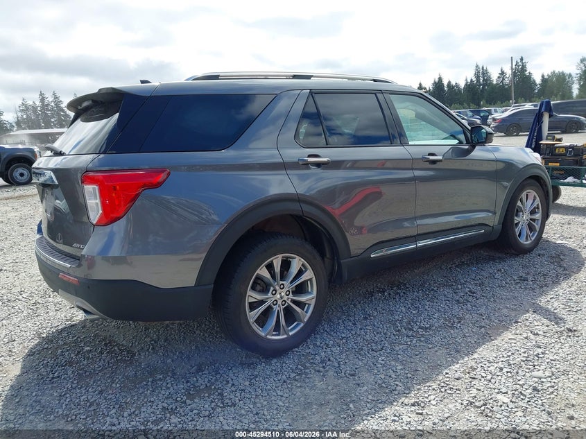 2023 Ford Explorer VIN 1FMSK8FH7PGA57274 IAAI salvage auction — SIDE, Salvage Title, sold $6,800 on 2026-07-22 (photo 4)