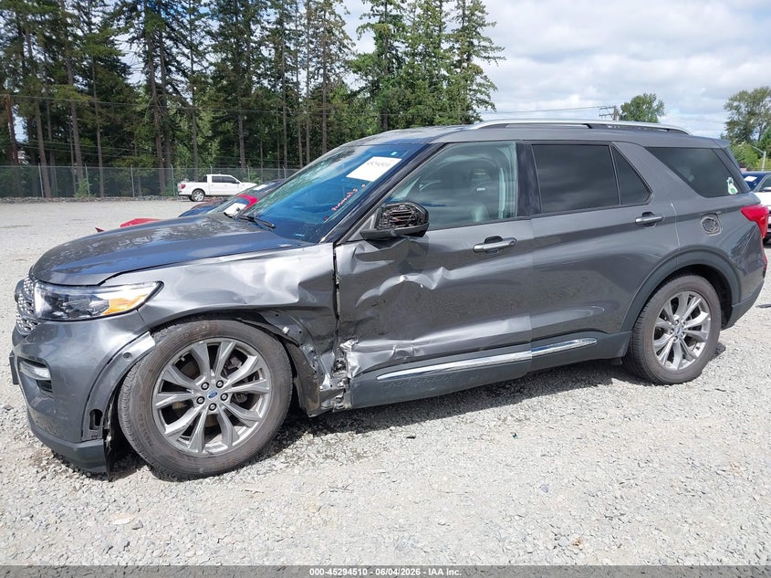 2023 Ford Explorer VIN 1FMSK8FH7PGA57274 IAAI salvage auction — SIDE, Salvage Title, sold $6,800 on 2026-07-22 (photo 6)