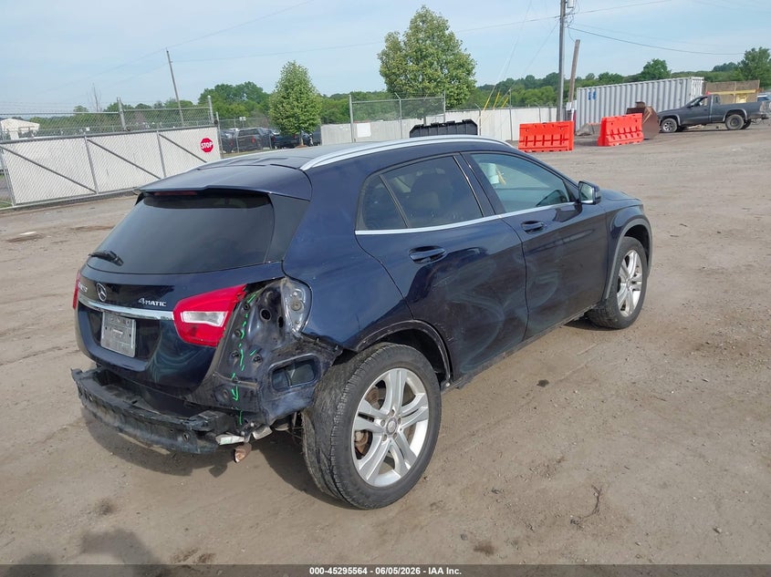 2017 Mercedes-benz Gla-klasse VIN WDCTG4GB0HJ347562 IAAI salvage auction — REAR END, Salvage Title, sold $25 on 2026-07-28 (photo 4)
