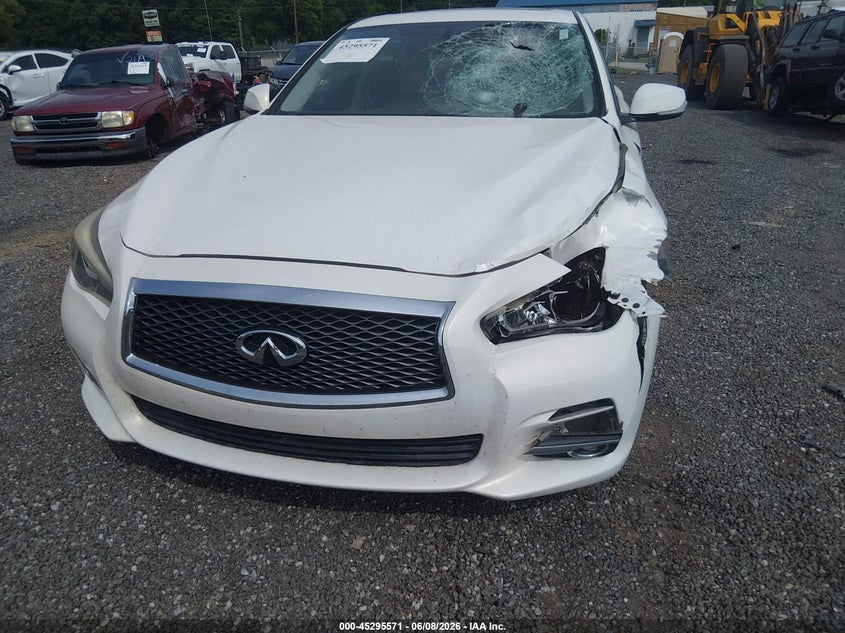 2014 Infiniti Q50 VIN JN1BV7AP6EM691455 IAAI salvage auction — LEFT FRONT, Wait Title, sold $1,900 on 2026-09-02 (photo 6)