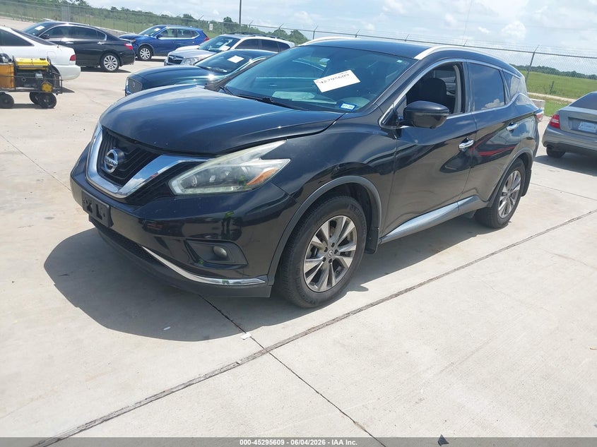 2018 Nissan Murano VIN 5N1AZ2MH4JN106831 IAAI salvage auction — HAIL, Salvage Title, sold $3,225 on 2026-07-24 (photo 2)