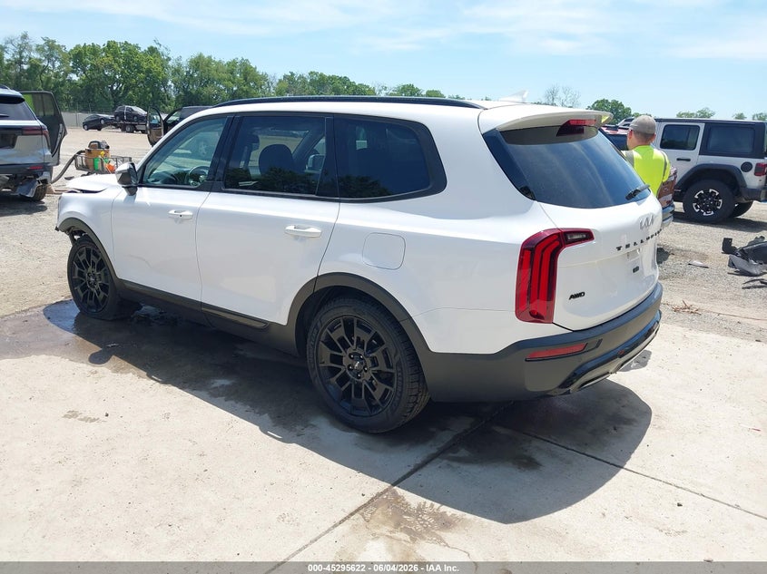 2022 Kia Telluride VIN 5XYP3DHC1NG253616 IAAI salvage auction — FRONT END, Salvage Title, sold $5,350 on 2026-07-20 (photo 3)