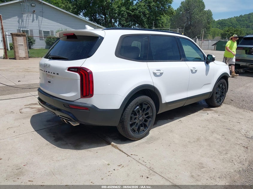 2022 Kia Telluride VIN 5XYP3DHC1NG253616 IAAI salvage auction — FRONT END, Salvage Title, sold $5,350 on 2026-07-20 (photo 4)