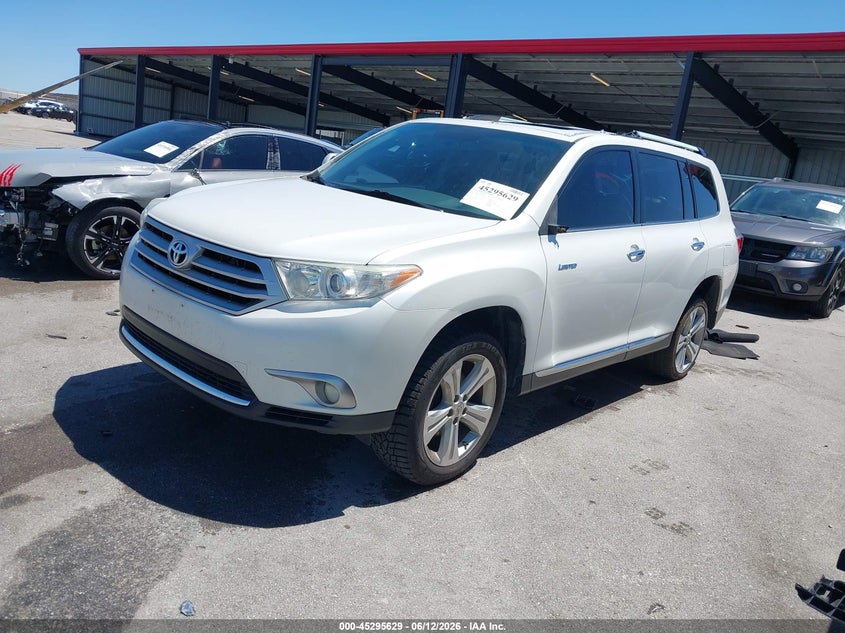 2013 Toyota Highlander VIN 5TDDK3EH2DS234848 IAAI salvage auction — STORM DAMAGE, Certificate Of Title (Nebraska), sold $5,300 on 2026-07-09 (photo 2)