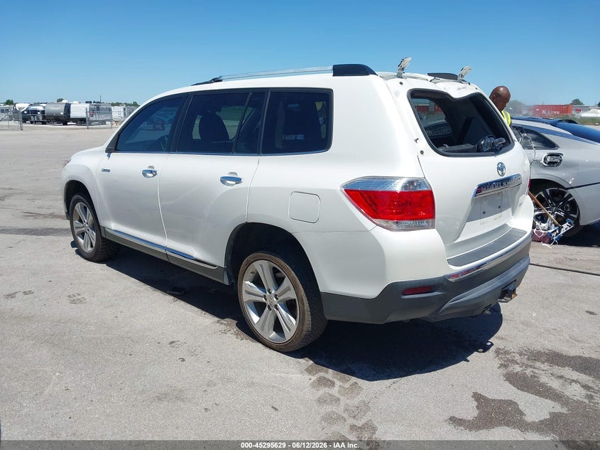 2013 Toyota Highlander VIN 5TDDK3EH2DS234848 IAAI salvage auction — STORM DAMAGE, Certificate Of Title (Nebraska), sold $5,300 on 2026-07-09 (photo 3)