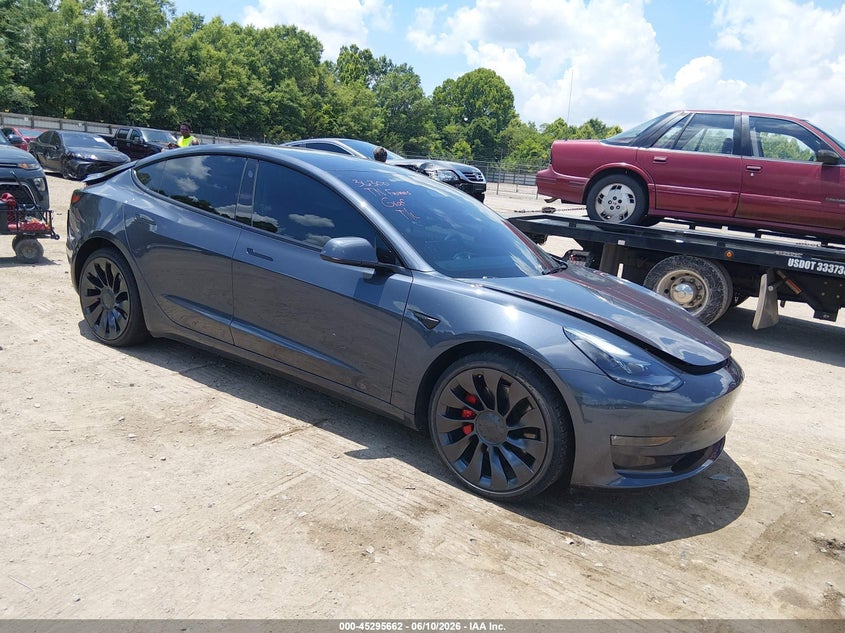 2023 Tesla Model 3 VIN 5YJ3E1EC5PF408481 IAAI salvage auction — REAR END, Salvage (Tennessee), sold $13,200 on 2026-07-08 (photo 1)