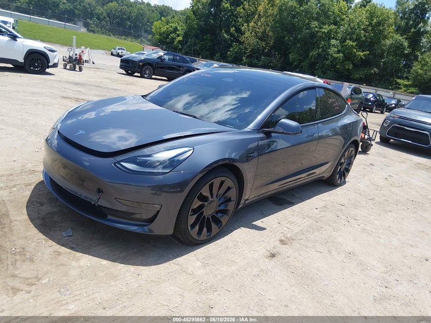 2023 Tesla Model 3 VIN 5YJ3E1EC5PF408481 IAAI salvage auction — REAR END, Salvage (Tennessee), sold $13,200 on 2026-07-08 (photo 2)