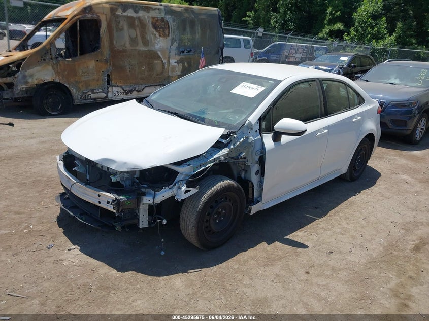 2022 Toyota Corolla VIN 5YFEPMAE1NP371331 IAAI salvage auction — FRONT END, Salvage Title, sold $4,300 on 2026-08-01 (photo 2)