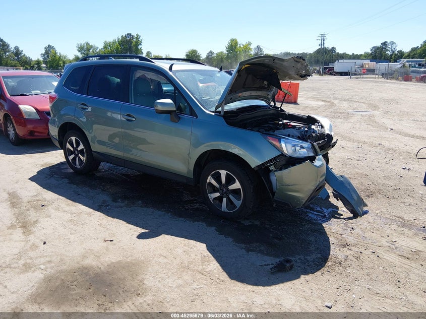 2018 Subaru Forester VIN JF2SJAJC0JH404862 IAAI salvage auction — FRONT END, Salvage Title, sold $525 on 2026-07-24 (photo 1)