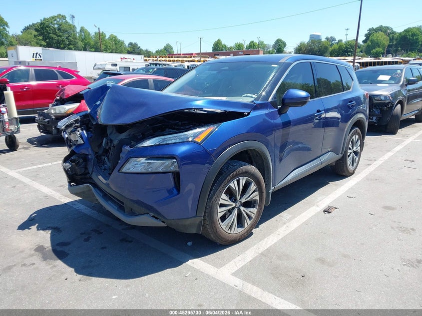2021 Nissan Rogue VIN JN8AT3BA4MW011349 IAAI salvage auction — FRONT END, Salvage (North Carolina), sold $25 on 2026-07-30 (photo 2)