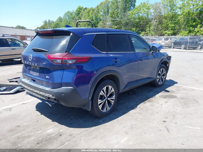 2021 Nissan Rogue VIN JN8AT3BA4MW011349 IAAI salvage auction — FRONT END, Salvage (North Carolina), sold $25 on 2026-07-30 (photo 4)