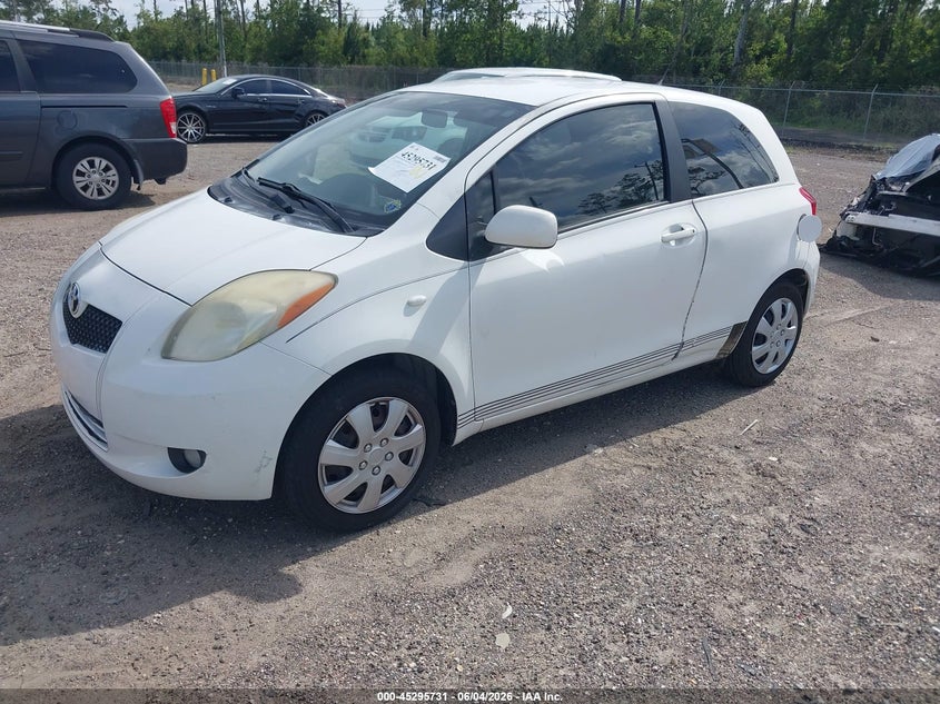 2007 Toyota Yaris VIN JTDJT923075135726 IAAI salvage auction — NORMAL WEAR, Clear (Florida), sold $650 on 2026-07-07 (photo 2)