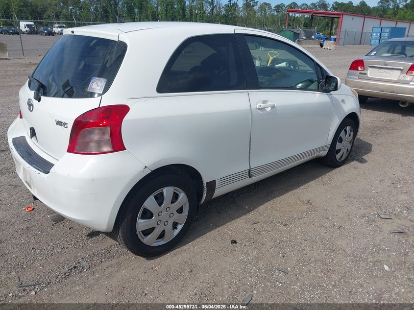 2007 Toyota Yaris VIN JTDJT923075135726 IAAI salvage auction — NORMAL WEAR, Clear (Florida), sold $650 on 2026-07-07 (photo 4)