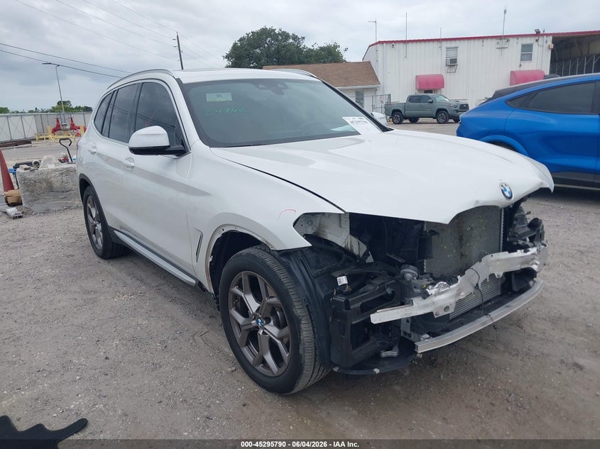 2021 BMW X3 VIN 5UXTY3C03M9H28062 IAAI salvage auction — FRONT END, Salvage Title, sold $8,550 on 2026-07-21 (photo 1)