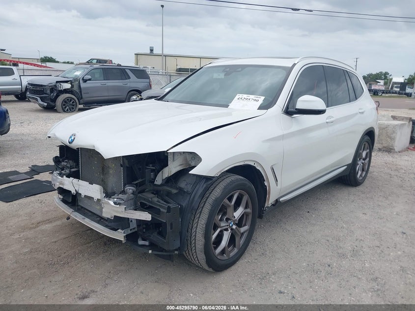 2021 BMW X3 VIN 5UXTY3C03M9H28062 IAAI salvage auction — FRONT END, Salvage Title, sold $8,550 on 2026-07-21 (photo 2)