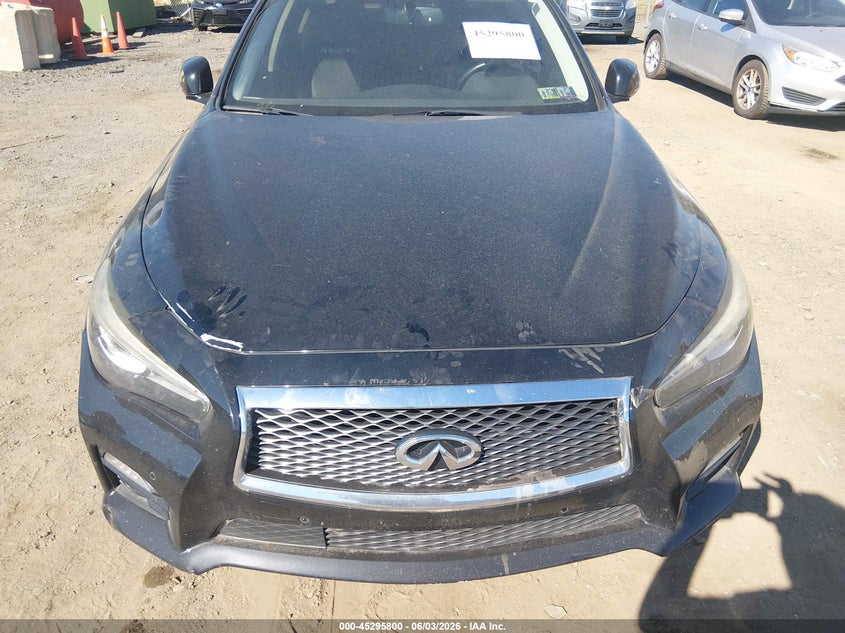 2017 Infiniti Q50 VIN JN1FV7AR8HM870412 IAAI salvage auction — NORMAL WEAR, Clear (Pennsylvania), sold $2,700 on 2026-07-09 (photo 6)