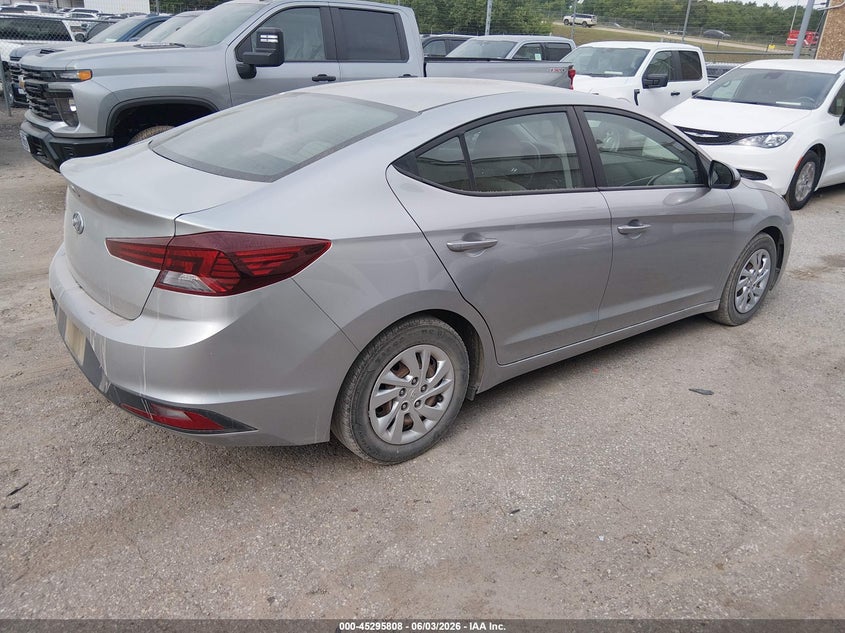 2020 Hyundai Elantra VIN 5NPD74LF6LH613428 IAAI salvage auction — HAIL, Sf97 (Oklahoma), sold $8,700 on 2026-08-03 (photo 4)