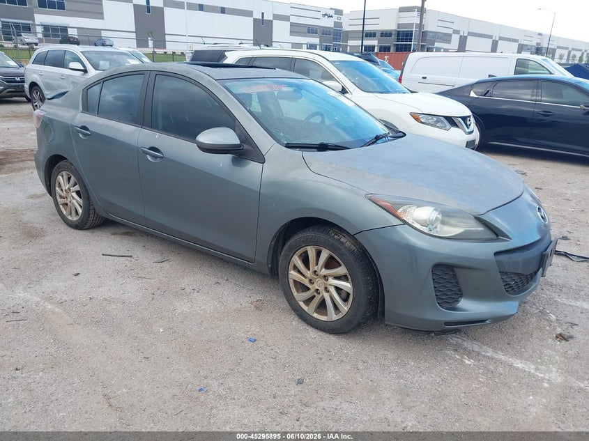 2012 Mazda 3 VIN JM1BL1W71C1627475 IAAI salvage auction — FRONT END, Original (Texas), sold $800 on 2026-07-28 (photo 1)