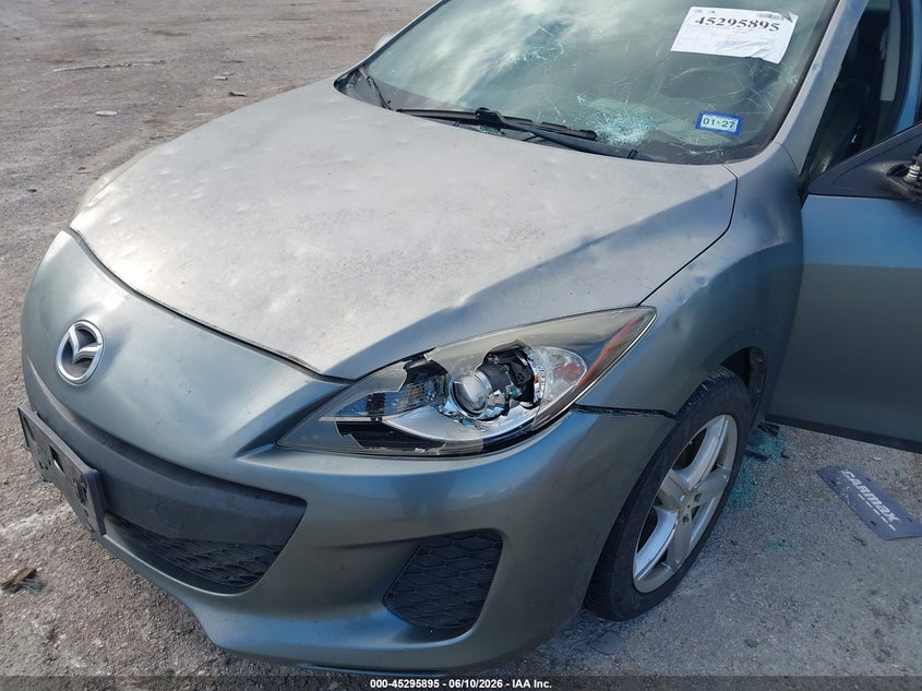 2012 Mazda 3 VIN JM1BL1W71C1627475 IAAI salvage auction — FRONT END, Original (Texas), sold $800 on 2026-07-28 (photo 6)