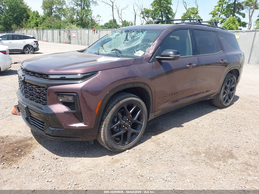 2025 Chevrolet Traverse VIN 1GNEVLRS9SJ180127 IAAI salvage auction — FRONT END, Salvage Title, sold $20,100 on 2026-07-28 (photo 2)