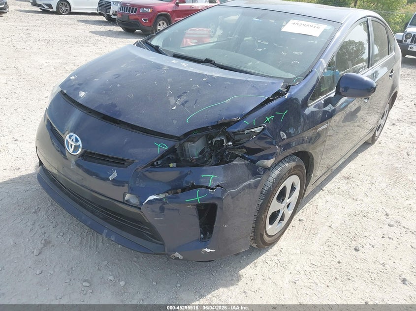 2014 Toyota Prius VIN JTDKN3DU1E1752655 IAAI salvage auction — LEFT FRONT, Salvage (Illinois), sold $1,175 on 2026-07-21 (photo 6)