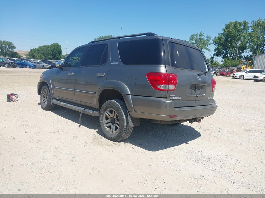 2007 Toyota Sequoia VIN 5TDBT48A87S283694 IAAI salvage auction — NORMAL WEAR, Original (Ohio), sold $925 on 2026-07-08 (photo 3)