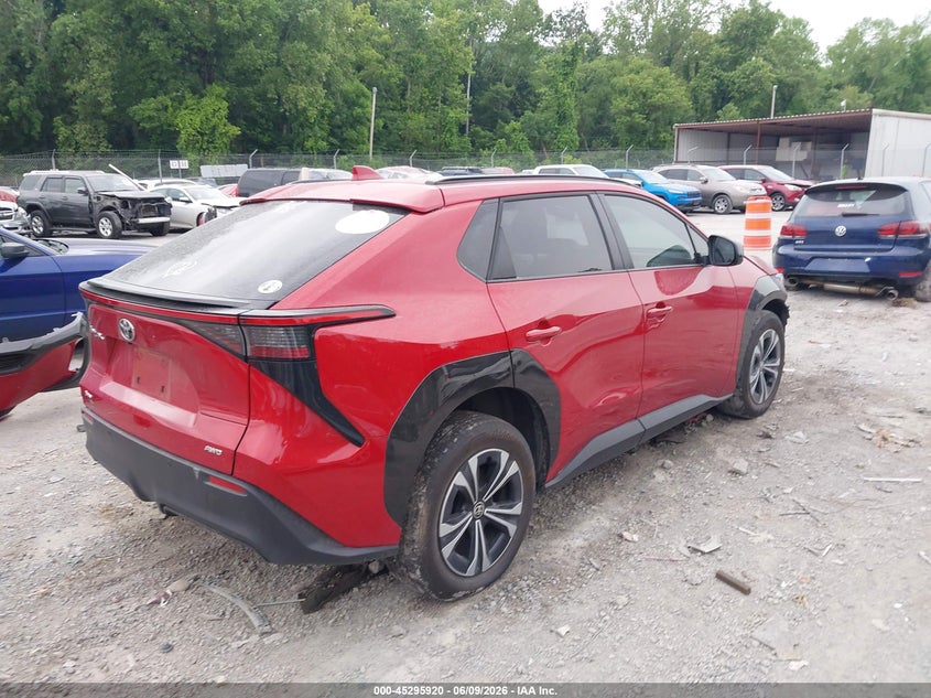 2024 Toyota Bz4x VIN JTMABACA6RA075589 IAAI salvage auction — FRONT END, Salvage Title, sold $8,400 on 2026-08-02 (photo 4)