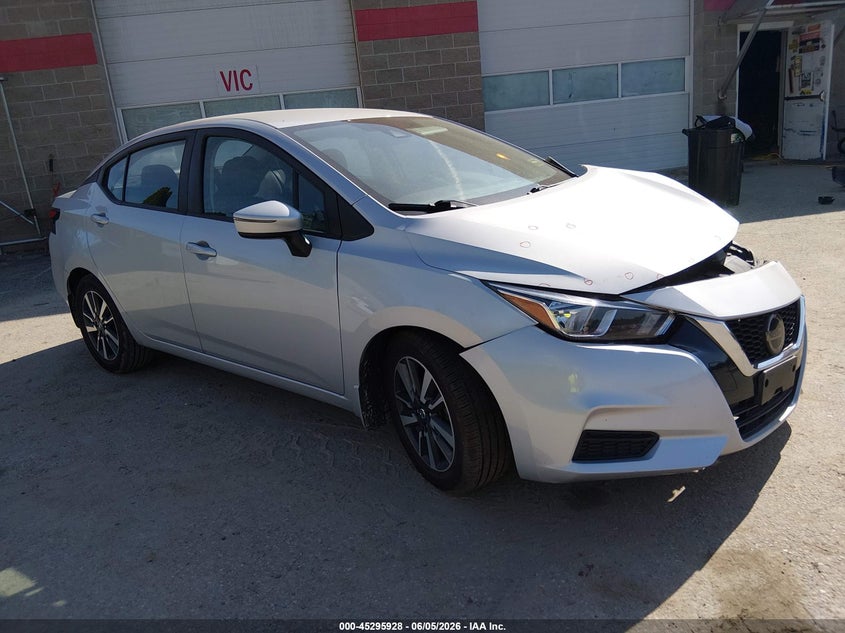 2021 Nissan Versa VIN 3N1CN8EV2ML925442 IAAI salvage auction — LEFT FRONT, Wait Title, sold $400 on 2026-10-11 (photo 1)
