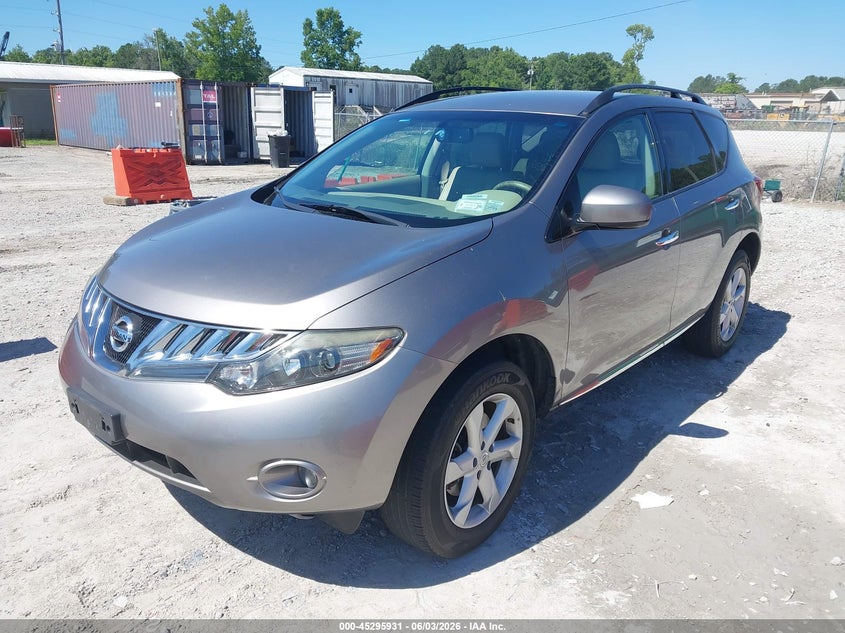 2009 Nissan Murano VIN JN8AZ18W99W153600 IAAI salvage auction — NORMAL WEAR, Clear (New York), sold $425 on 2026-07-14 (photo 2)