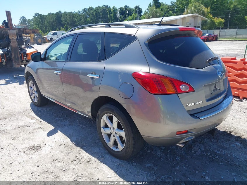 2009 Nissan Murano VIN JN8AZ18W99W153600 IAAI salvage auction — NORMAL WEAR, Clear (New York), sold $425 on 2026-07-14 (photo 3)